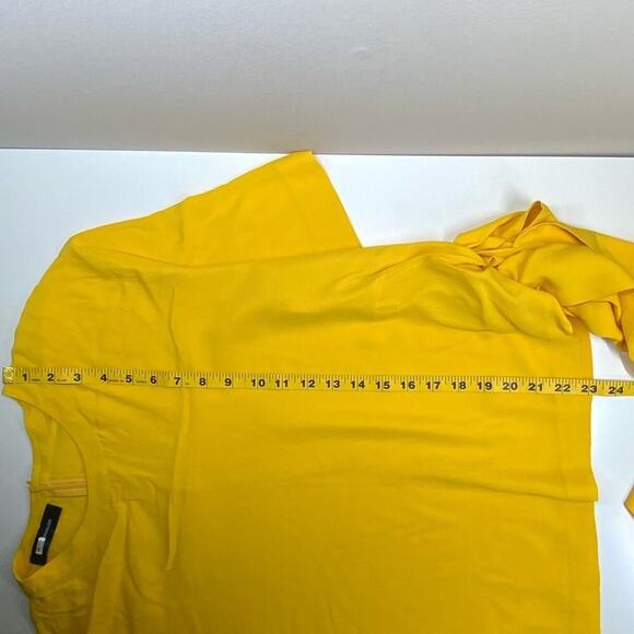 EUC | Cedric Charlier | Waist Tie Blouse | Yellow | Size 12 - Picture 10 of 16
